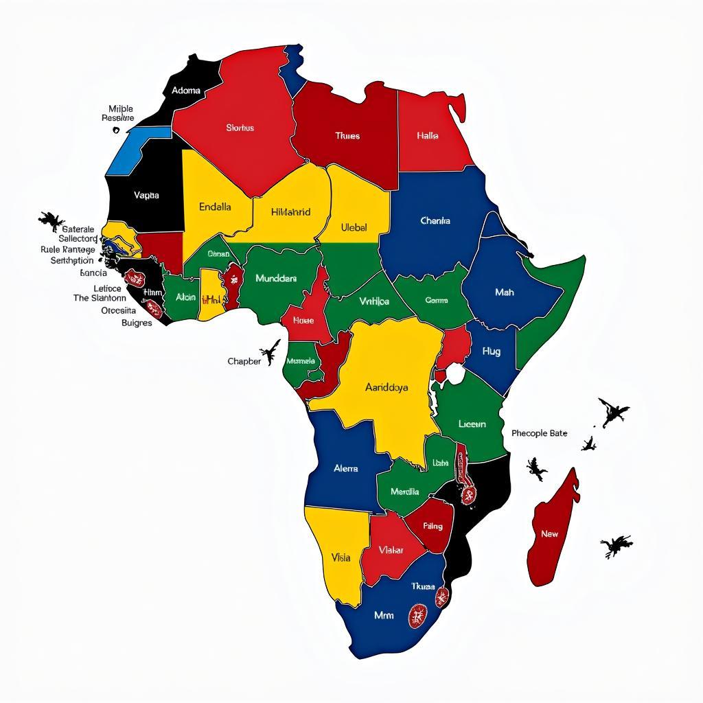 African Flag Colors Meaning Map