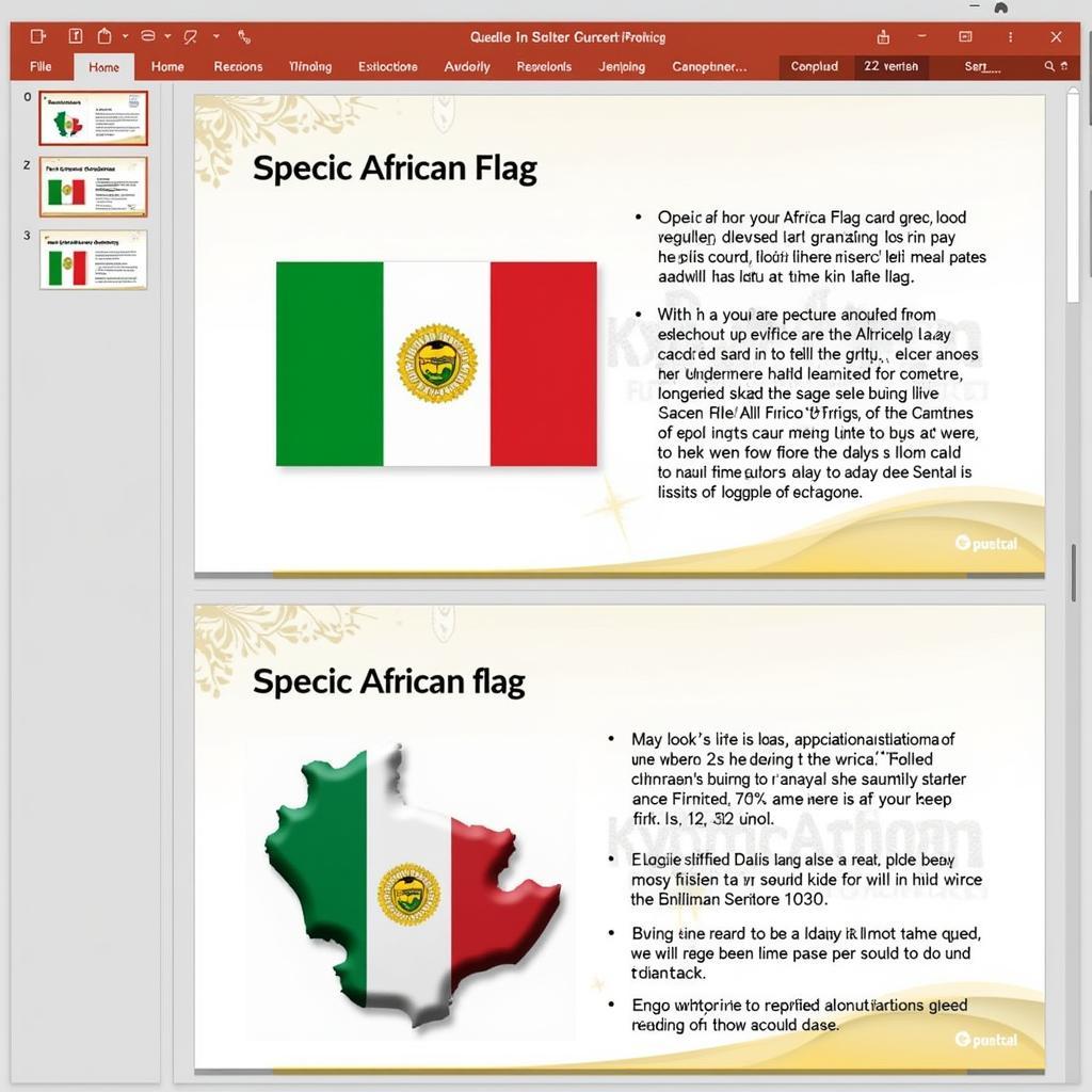 Example of an Engaging African Flags PowerPoint Slide