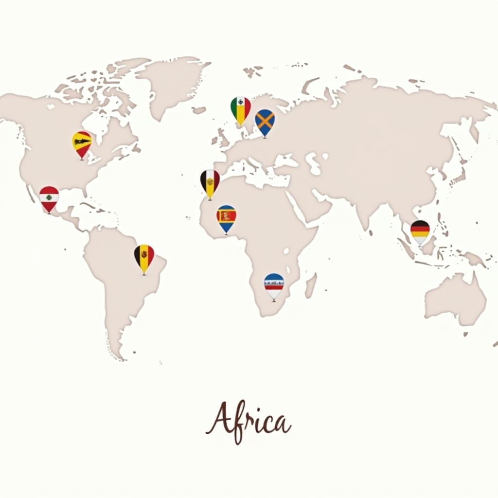 African Flags PowerPoint Template Design