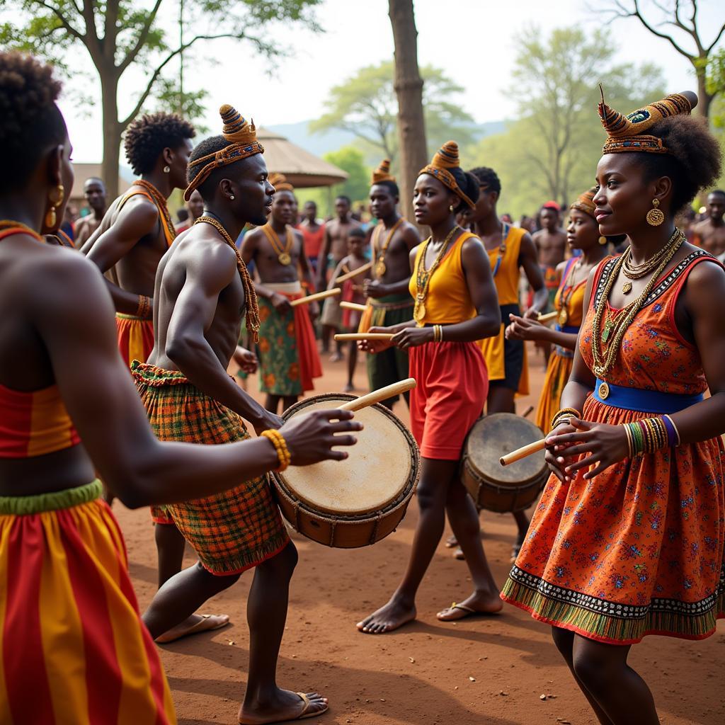 African Folk Dance Ceremony