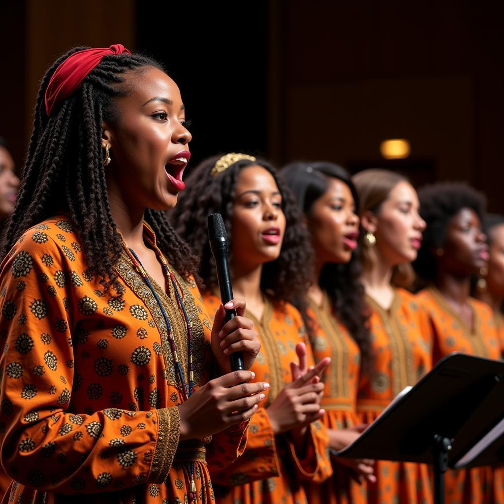 Modern Performance of an African Folk Songs Choir