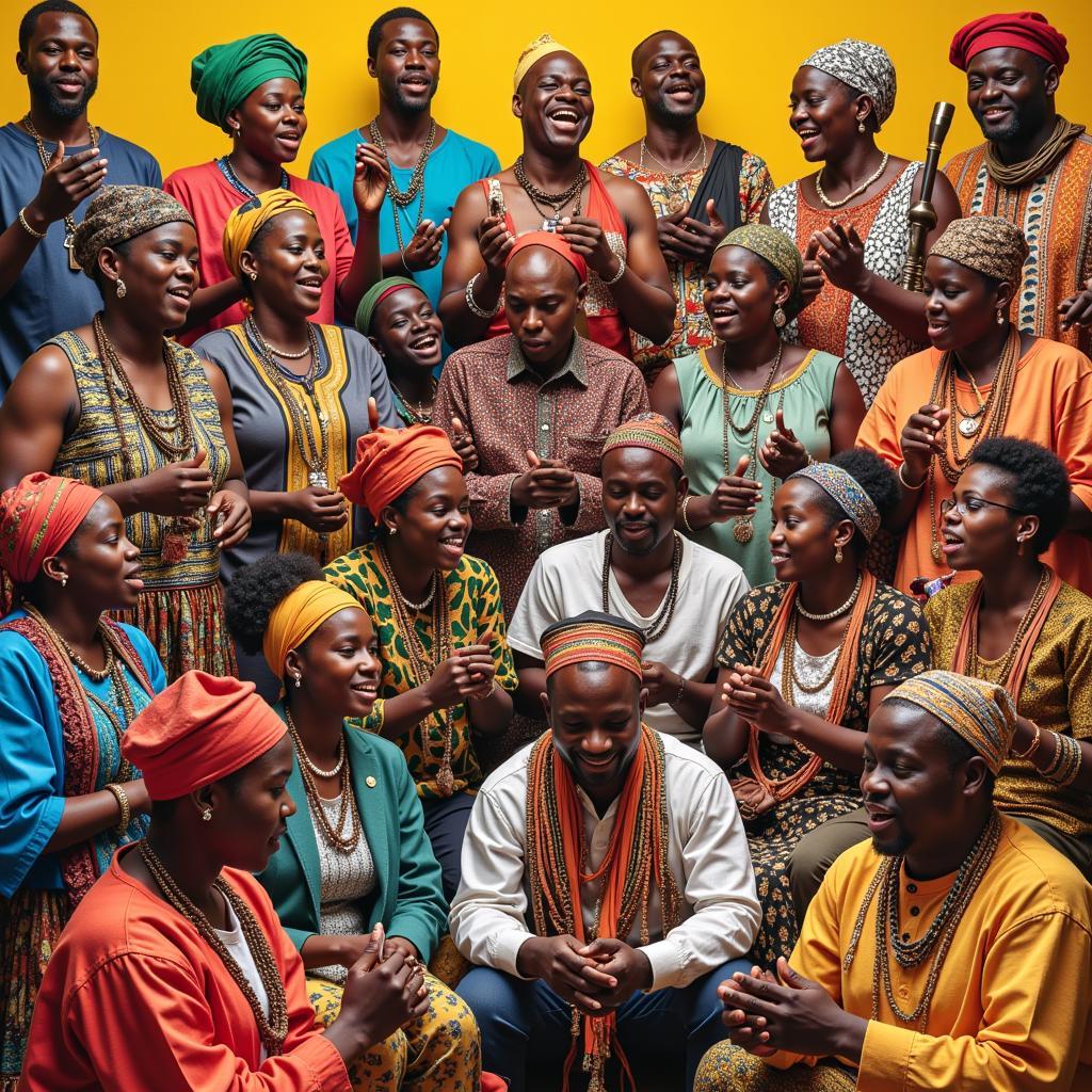 Regional Variations in African Folk Songs Choirs