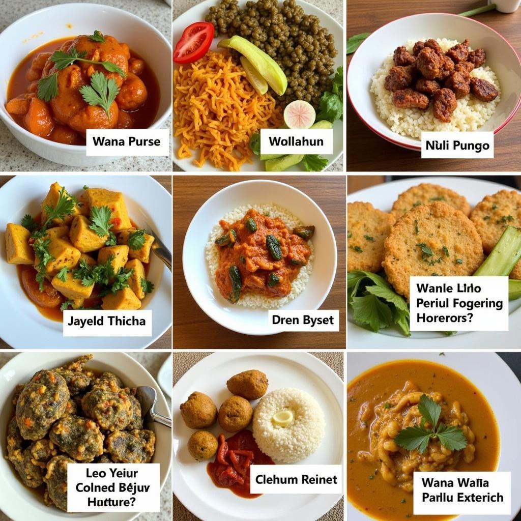 African Food Dishes with Hindi Names