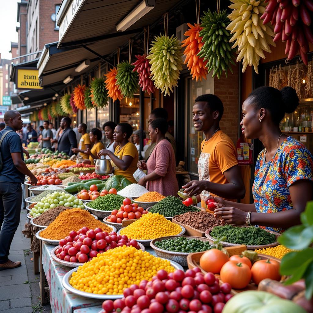 African Food Market in the UK