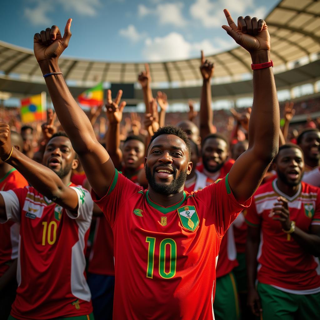 African Football Celebration