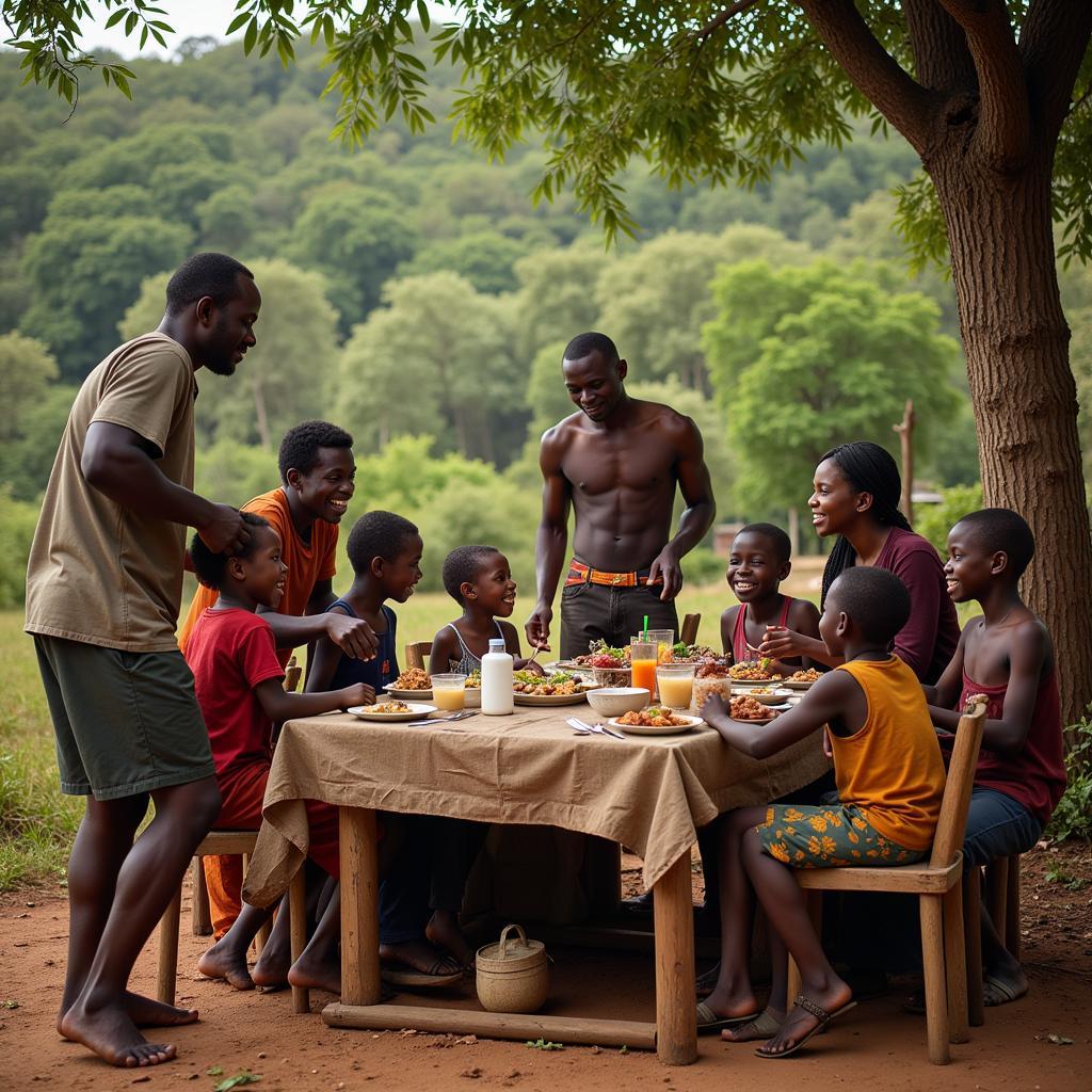 African Forest Family Gathering