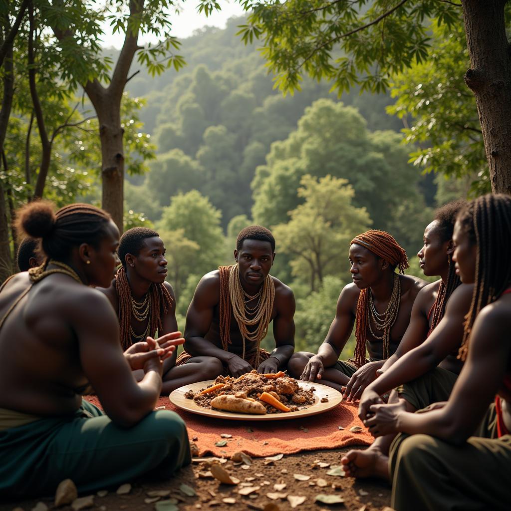 African Forest Tribe Community Meeting