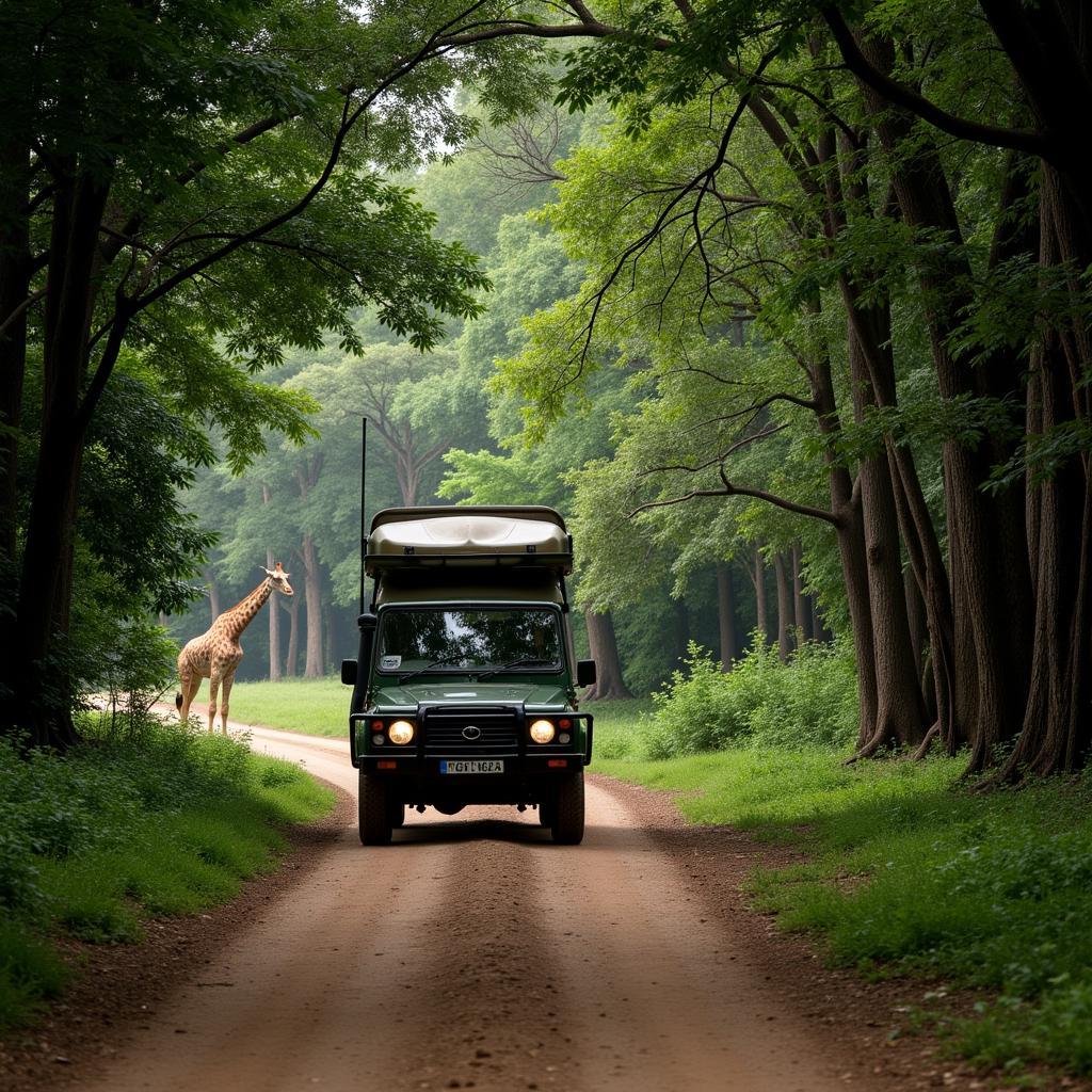 Wildlife Safari in an African Forest