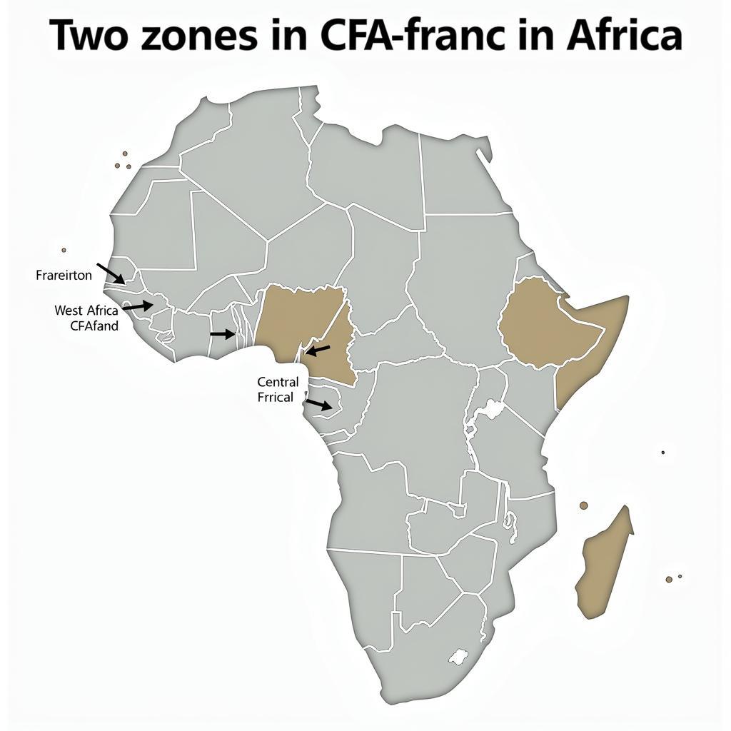 Map of African Franc Zones