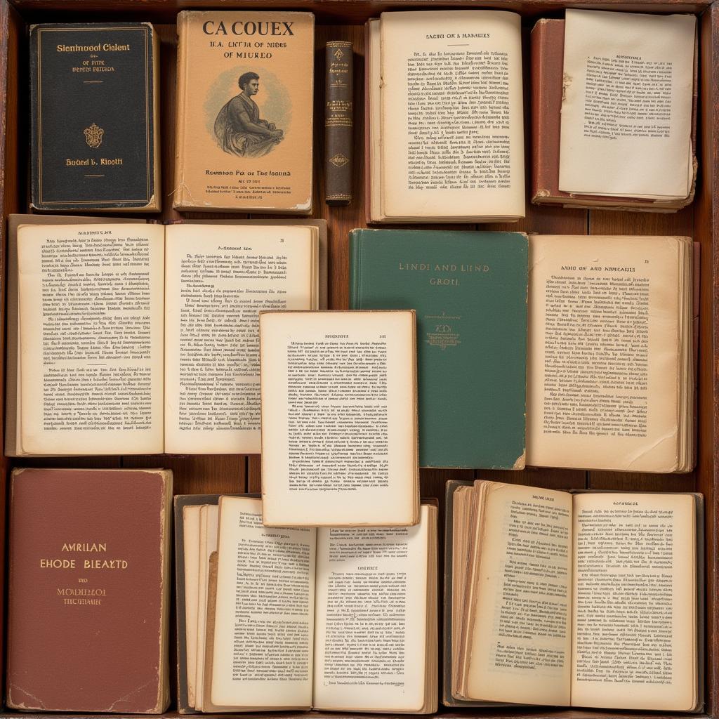 Collection of books and written materials in African French Creole