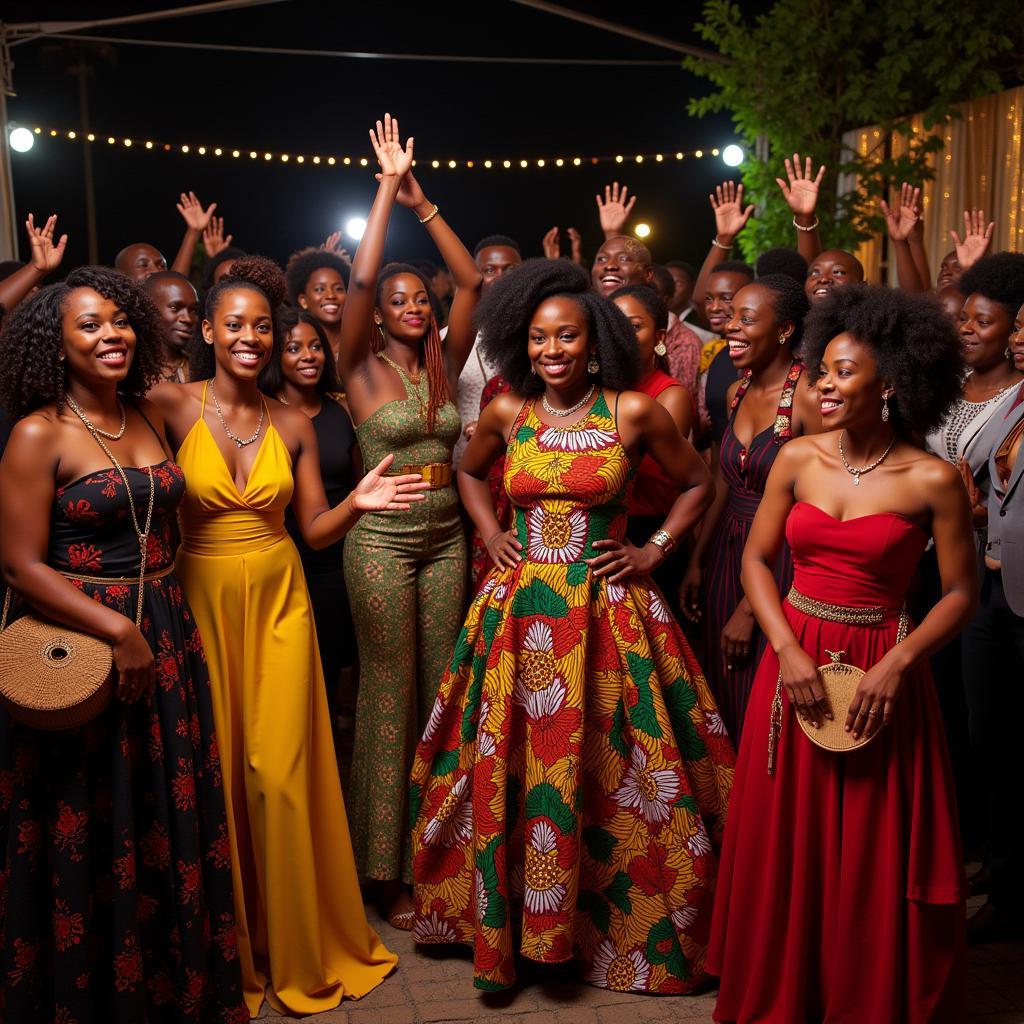 Vibrant Celebration of African Culture at a Gala