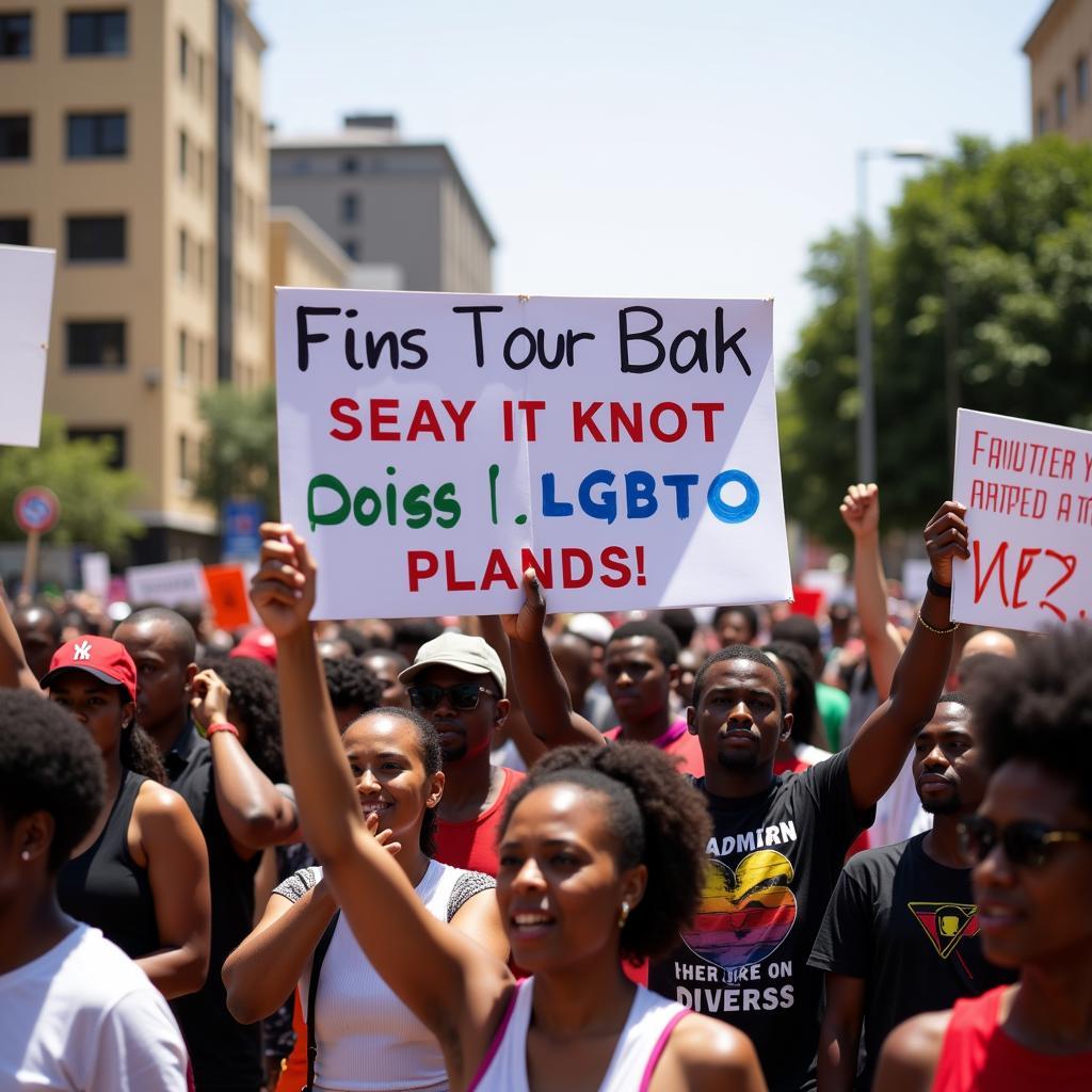 African Gay Rights Protest