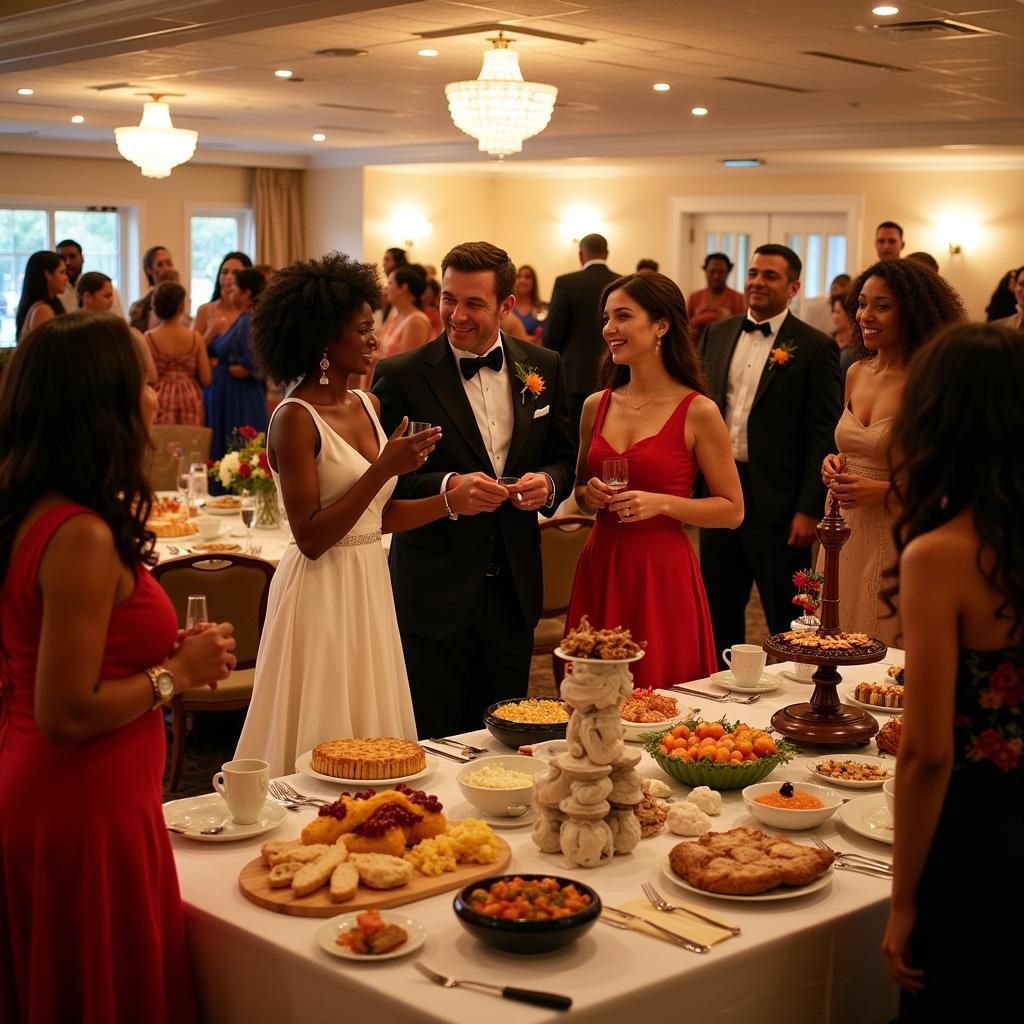 African German Interracial Wedding Reception