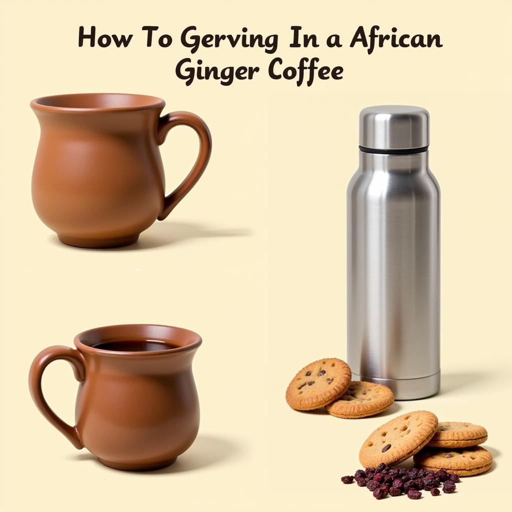 Serving suggestions for African ginger coffee