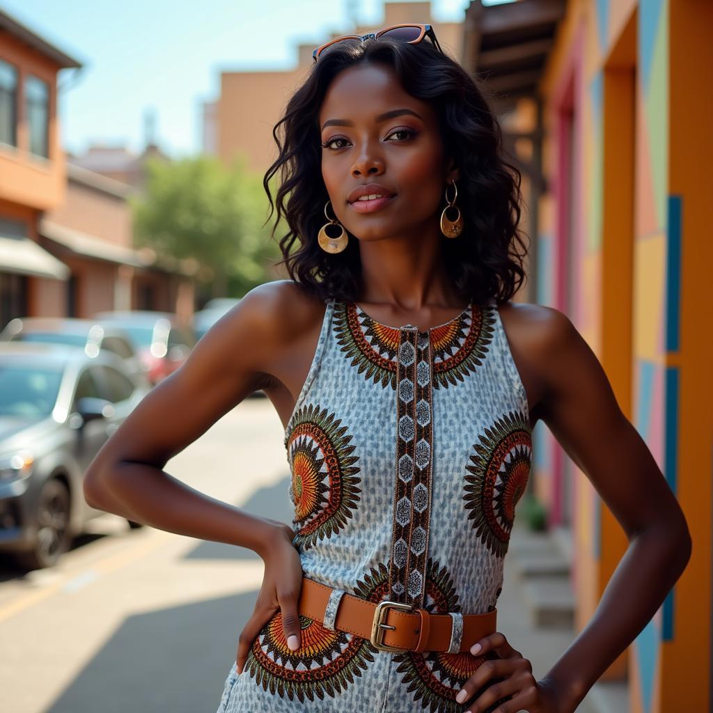 African Girl in Modern Fashion