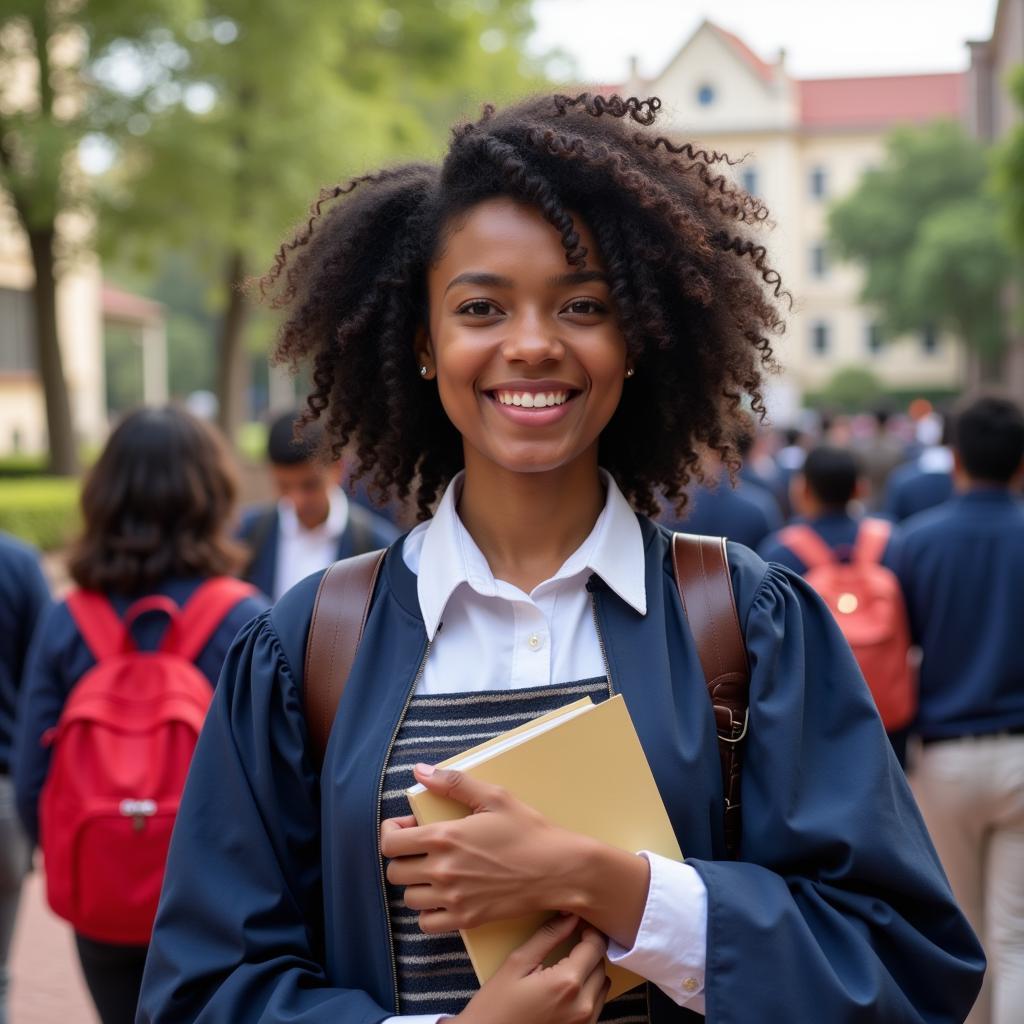 African Girl Student at Chennai University