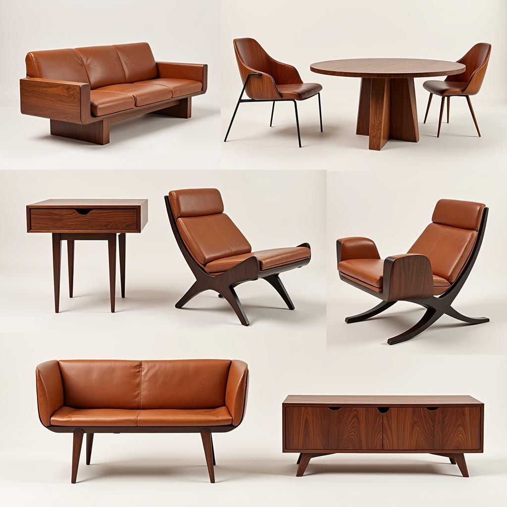 Modern furniture crafted from African GMT wood.