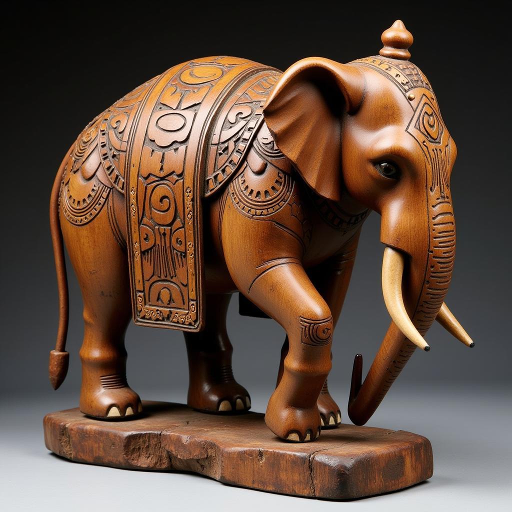 West African Elephant Deity Depiction