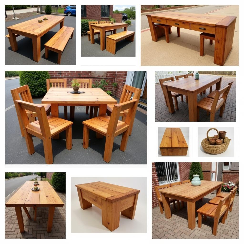 Examples of African Golden Teak Furniture