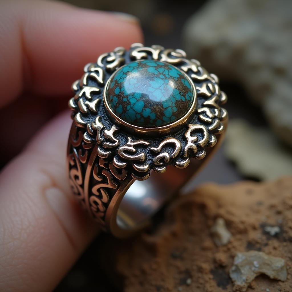 African Gomed Stone Ring Setting