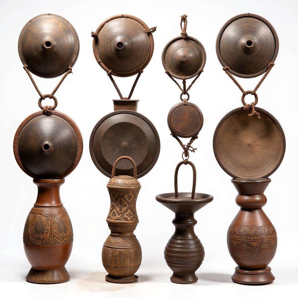 Diverse Types of African Gongs