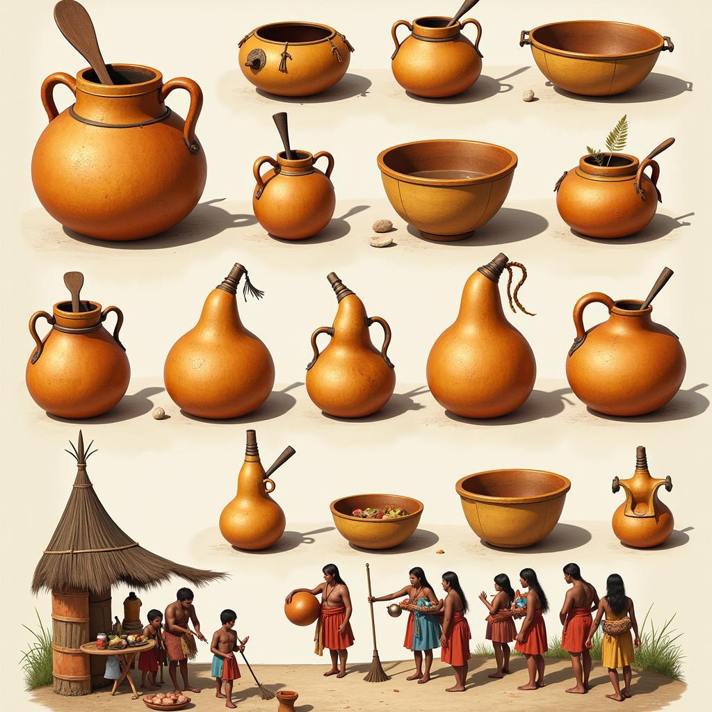 African Gourd Utilitarian Uses in Daily Life