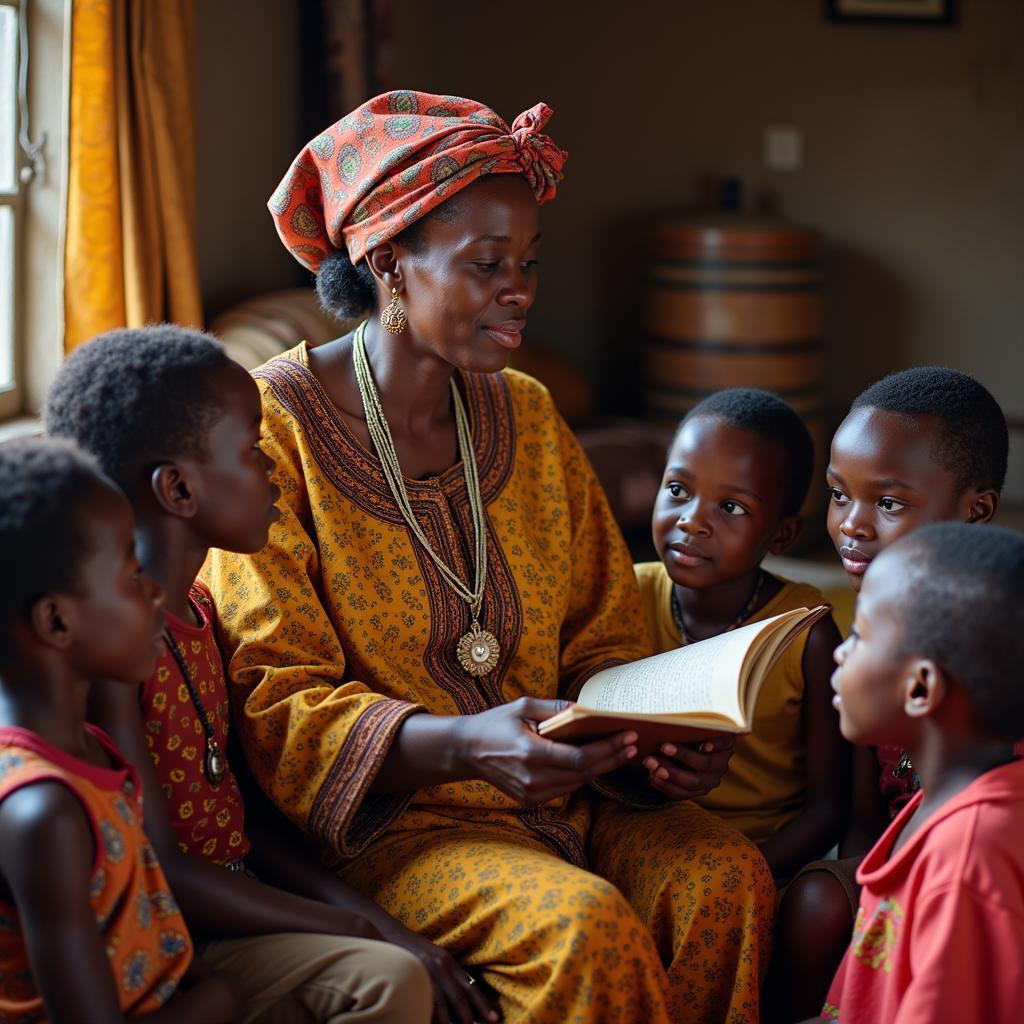 African Grandmother Storytelling