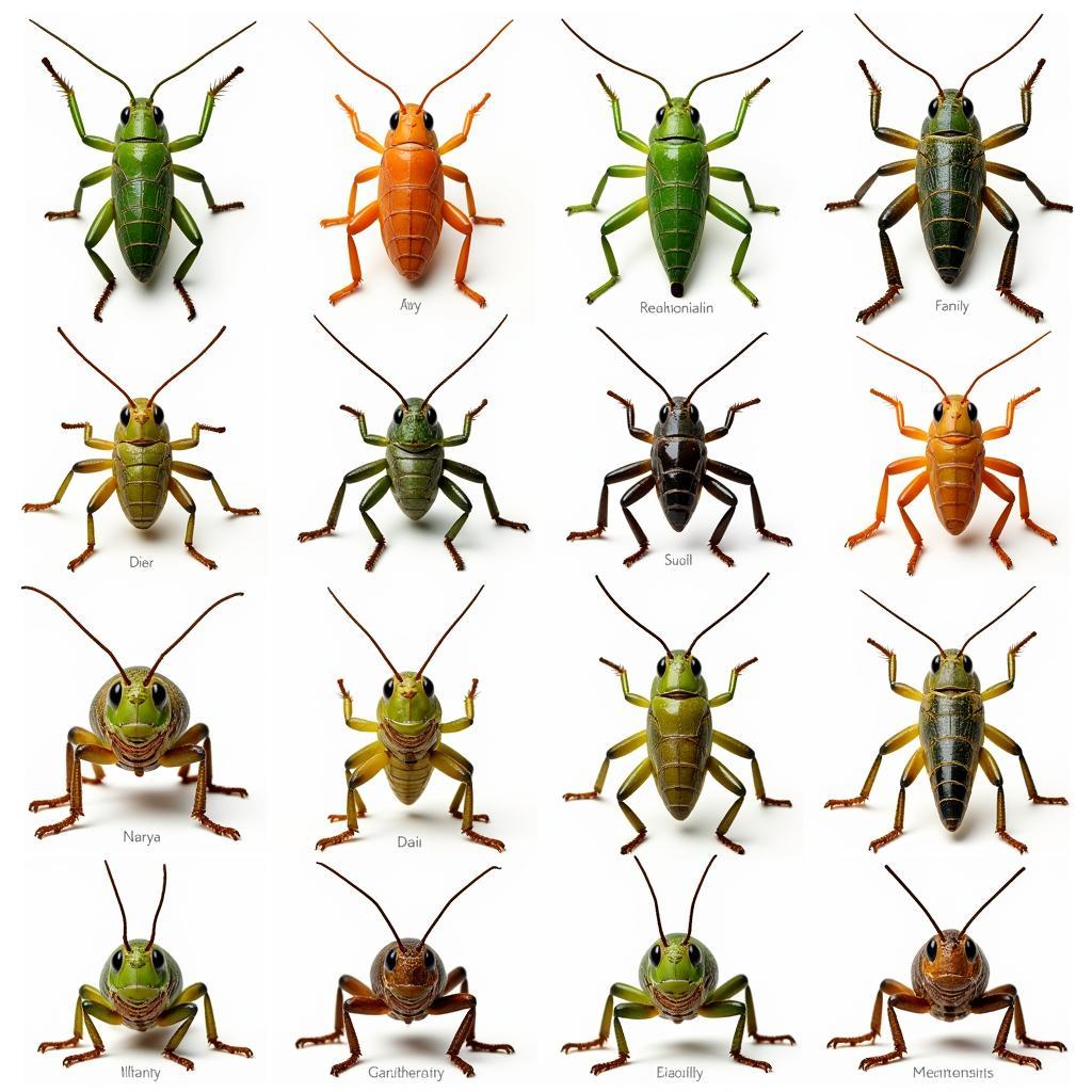 African Grasshopper Families - A Diverse Group