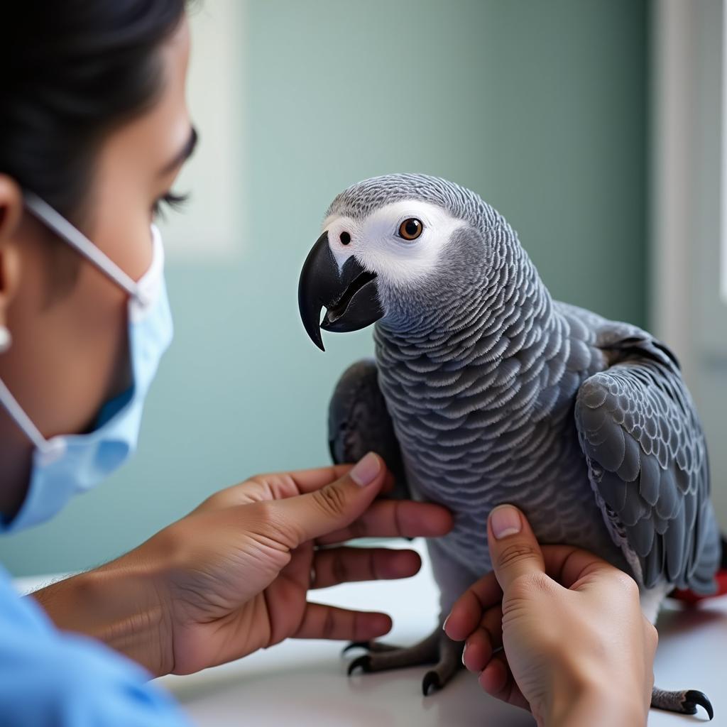 African Gray Parrot Vet Checkup in Chennai