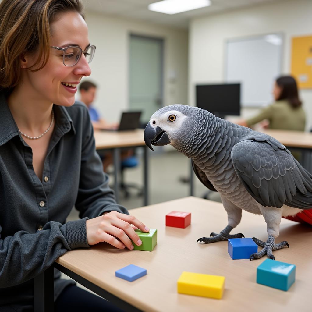 African Grey Parrot in Cognitive Research