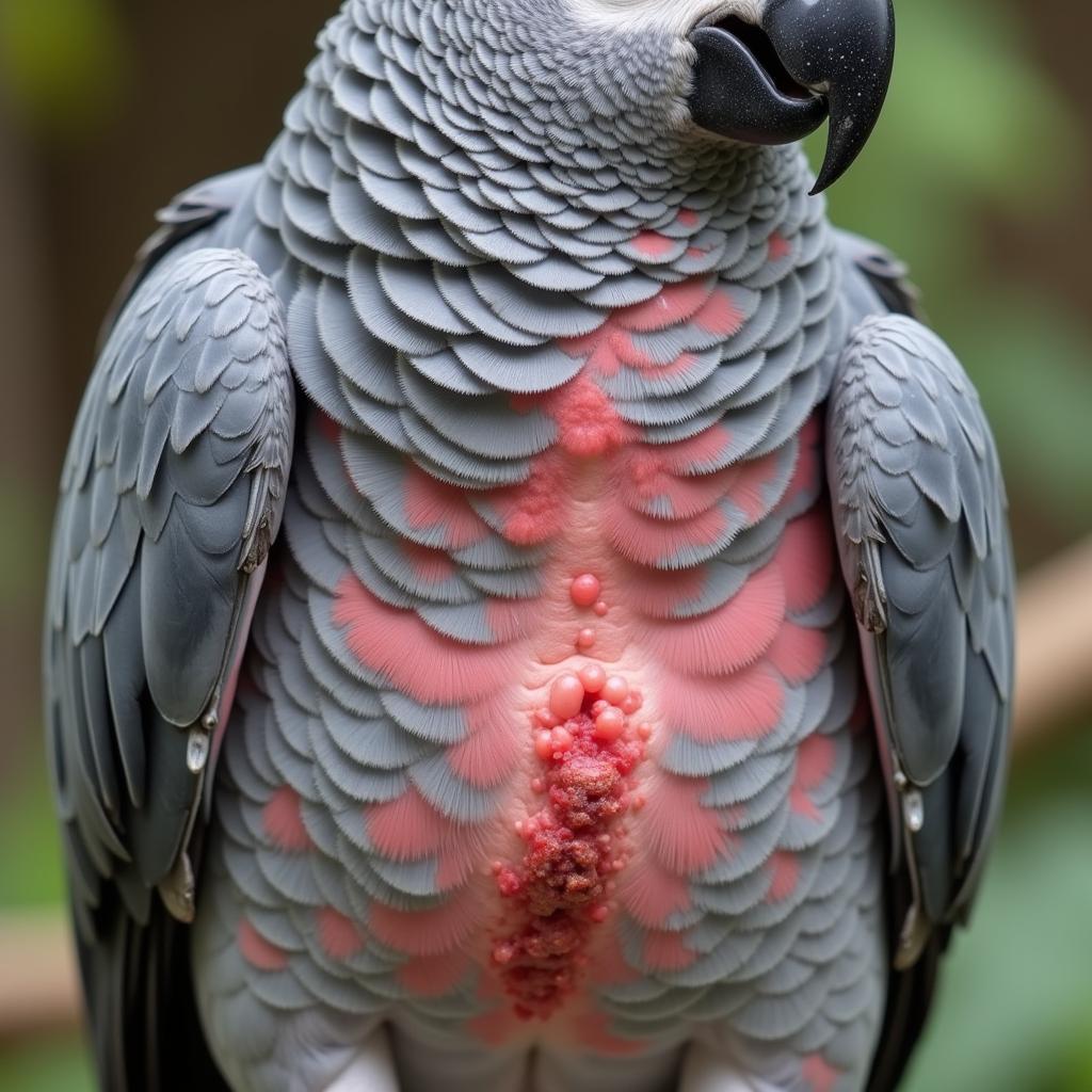 African Grey Parrot Feather Loss