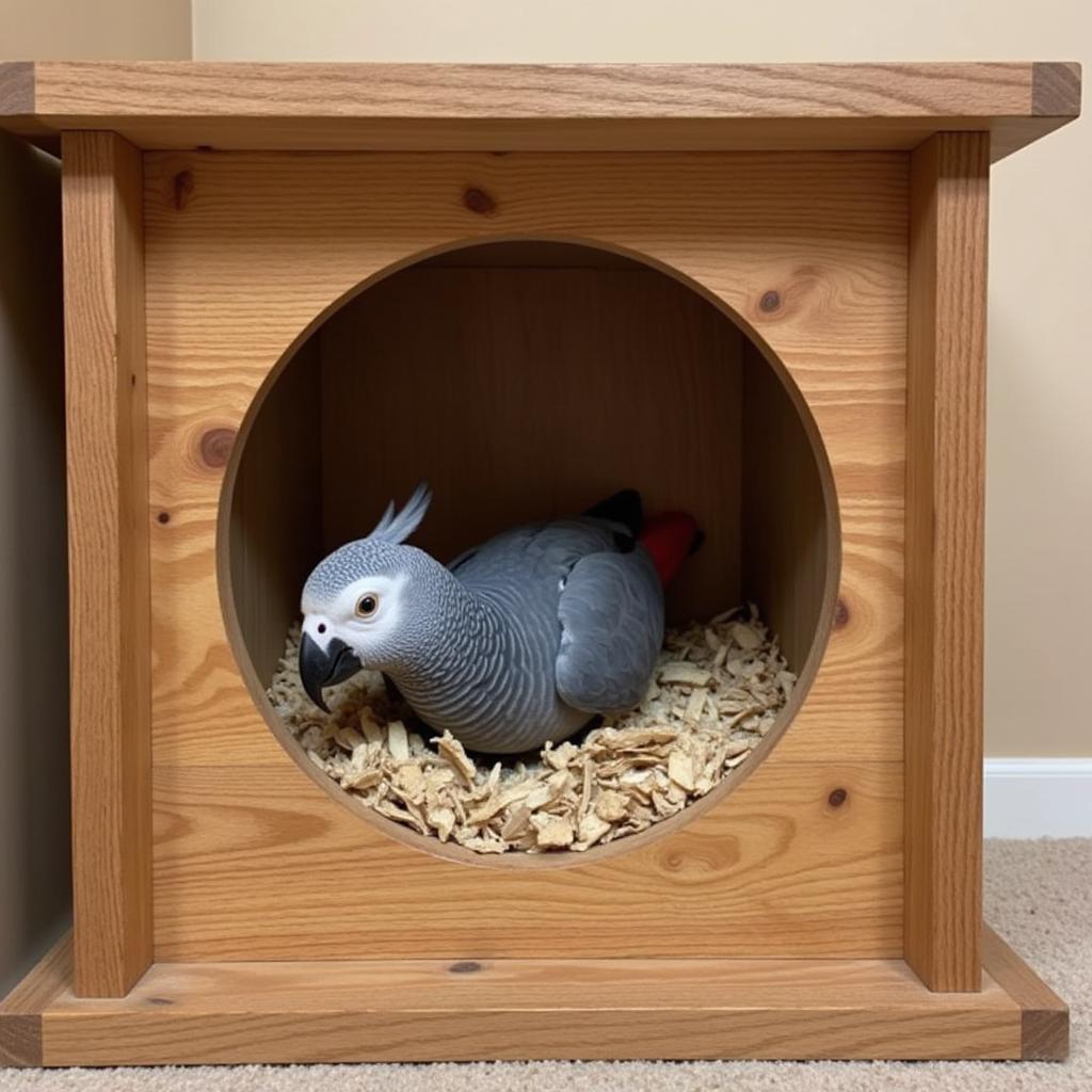 African Grey Parrot Nest Box