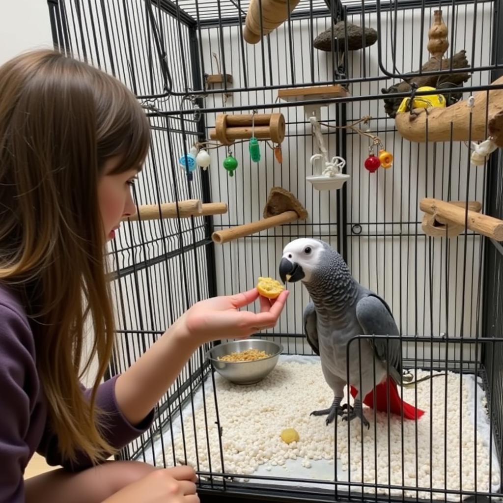 African Grey Parrot Rehoming Process