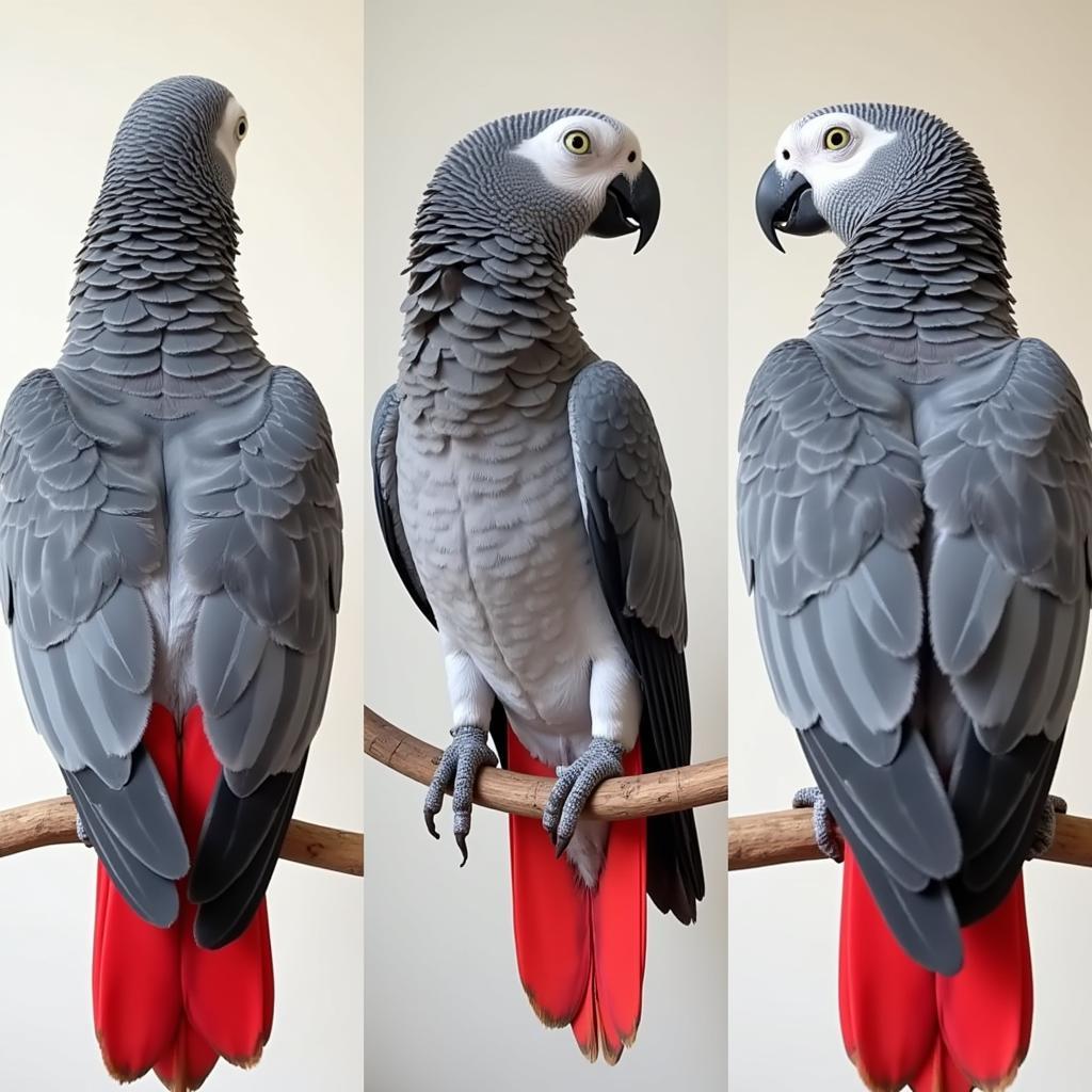 African Grey Tail Feather Regrowth