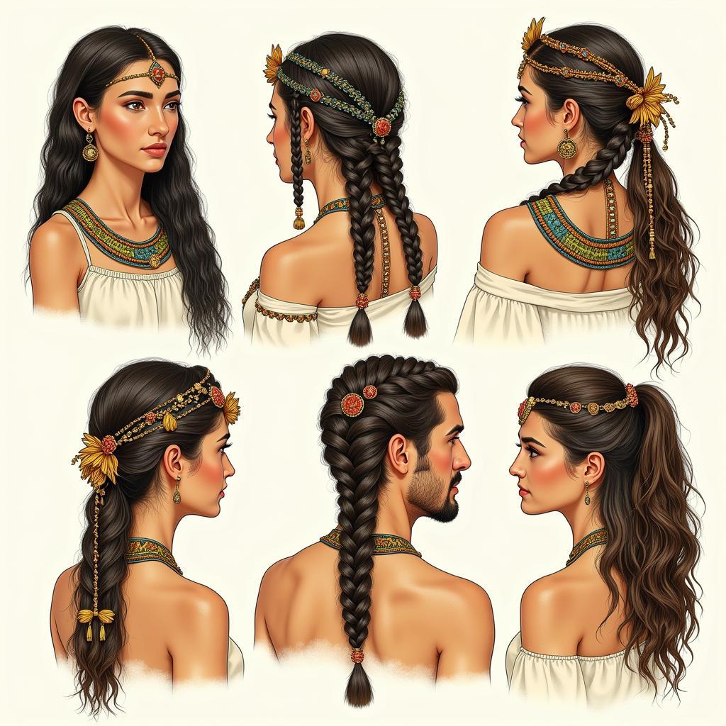 Ancient Egyptian Hair Braiding