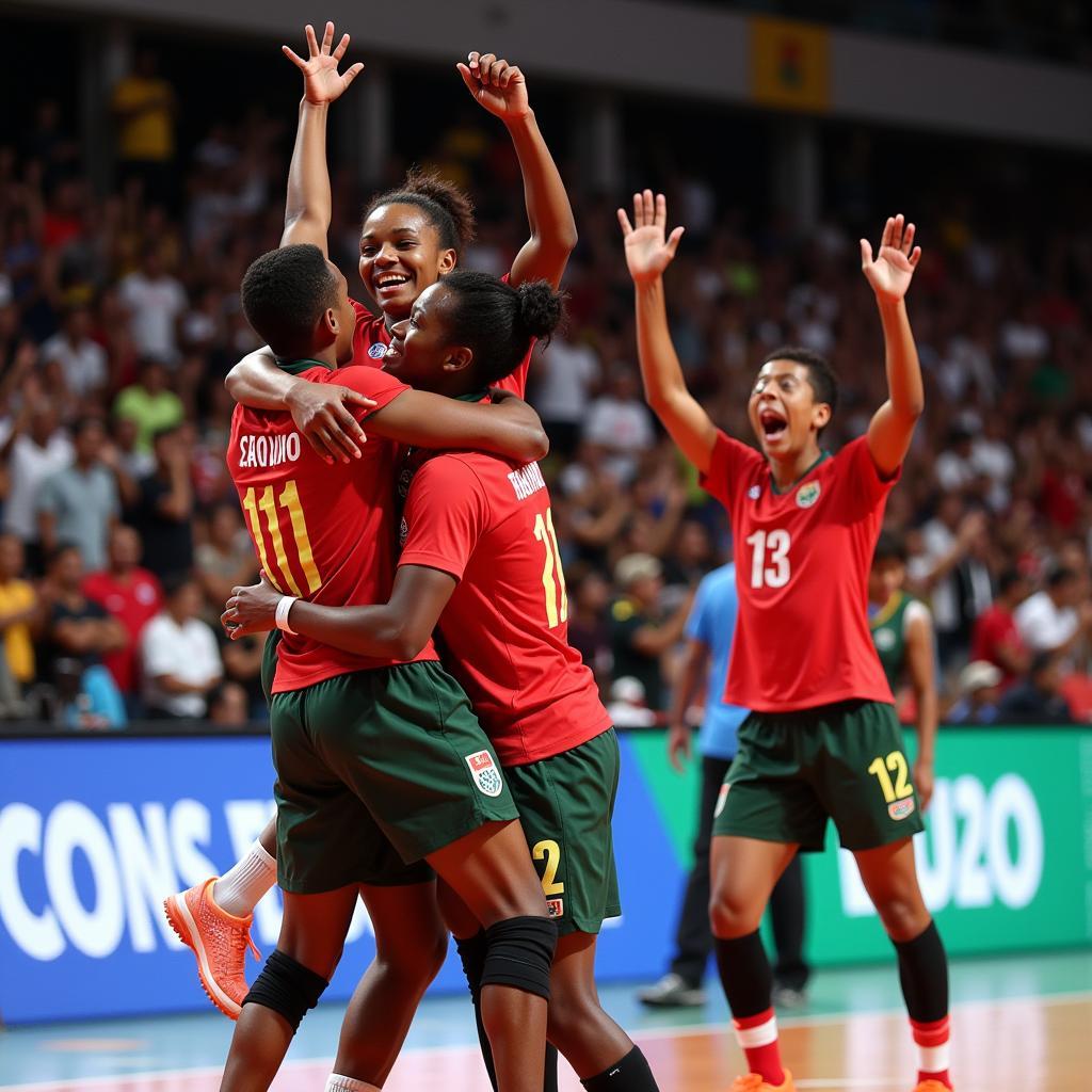 African Handball Championship 2020: Winning Team Celebration