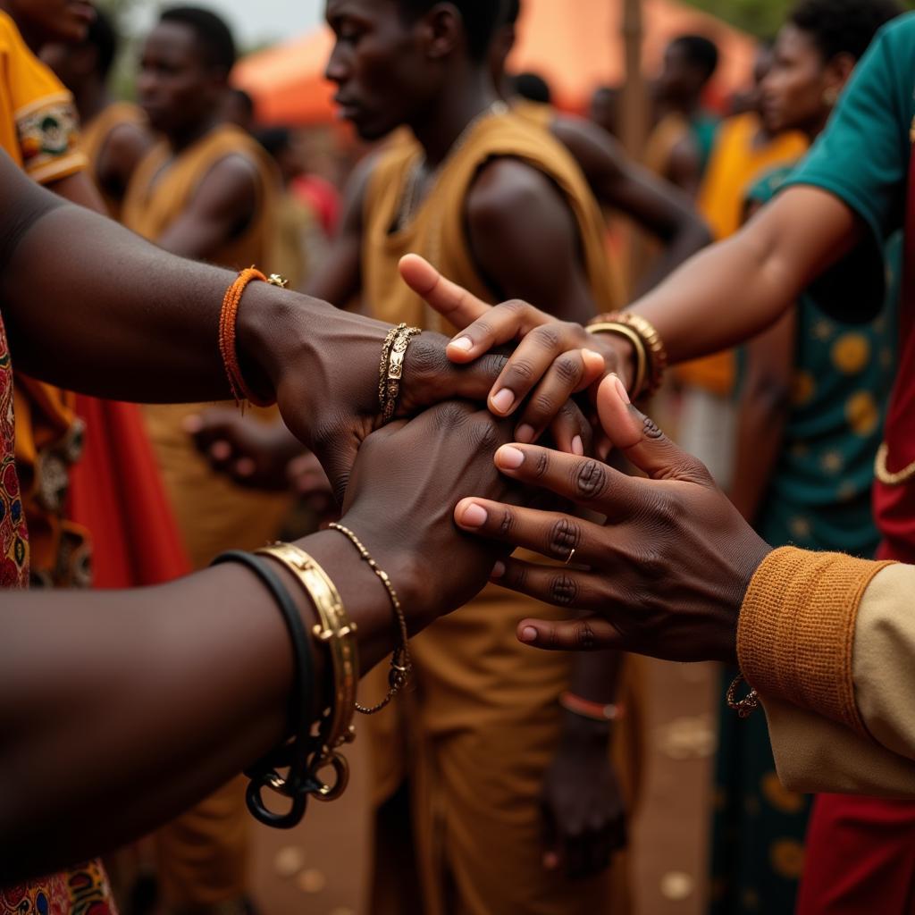 African Hands in Ritual Dance