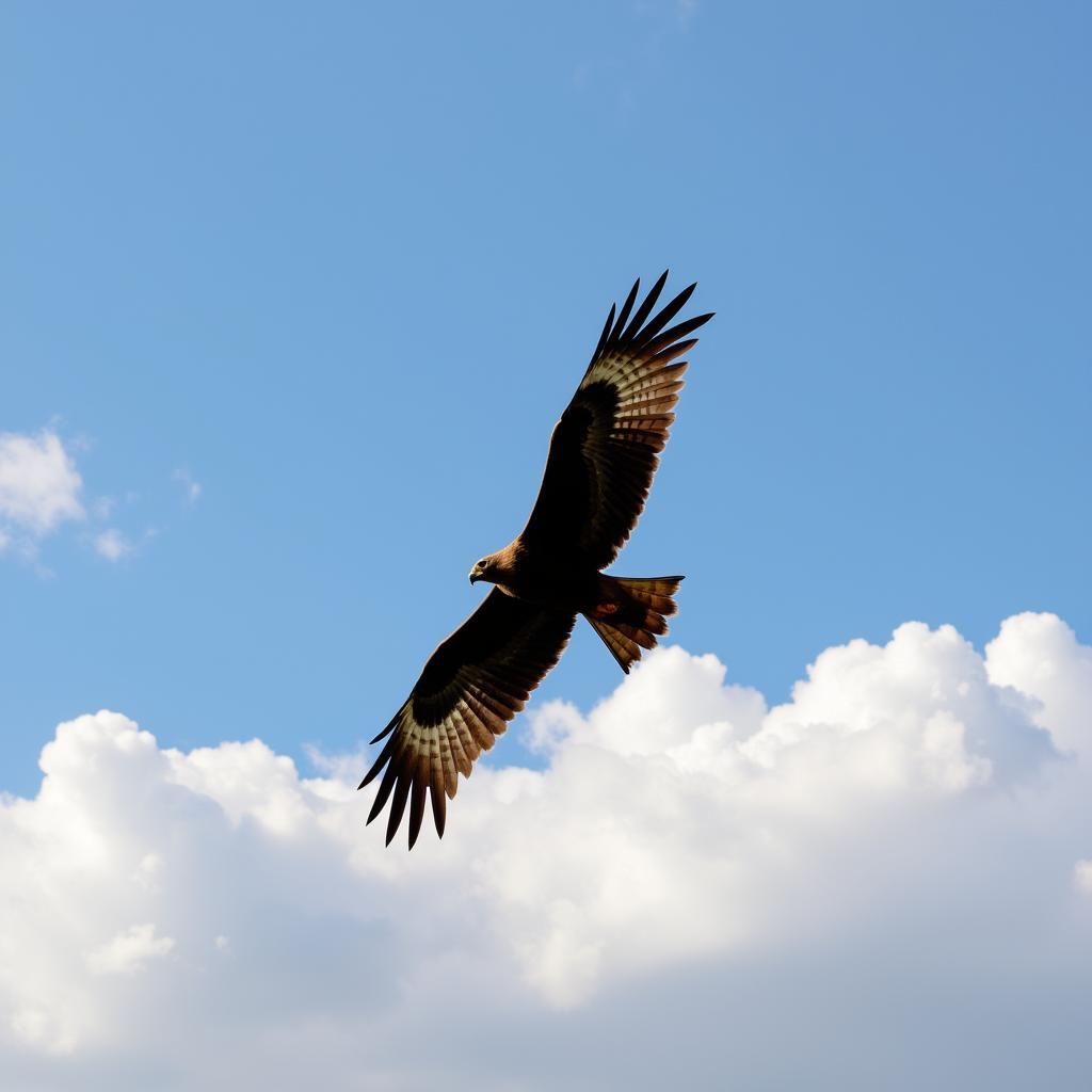 African Hawk Eagle in Flight