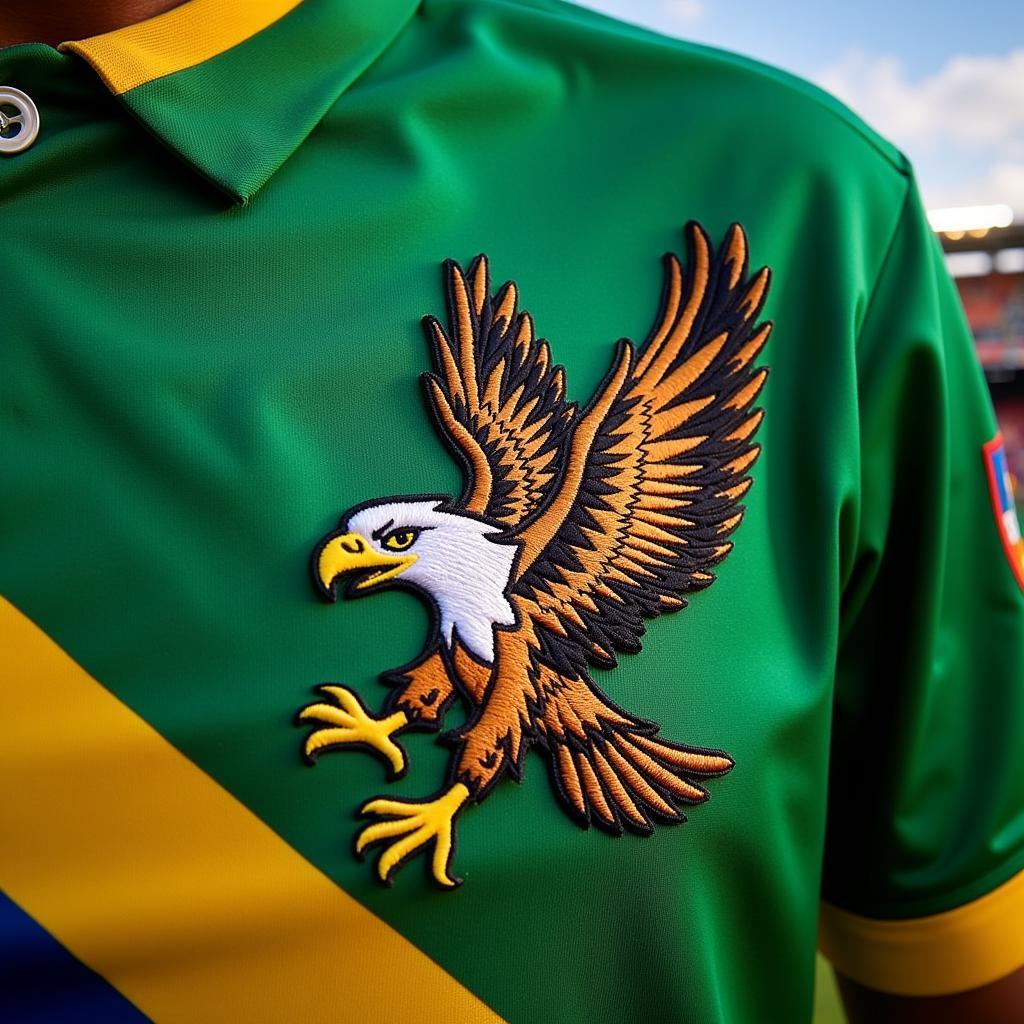 African Hawk Eagle Logo on a Sports Team Uniform