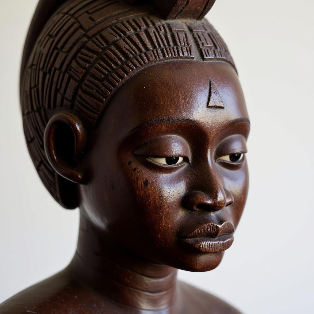 Yoruba Head Statue from Nigeria