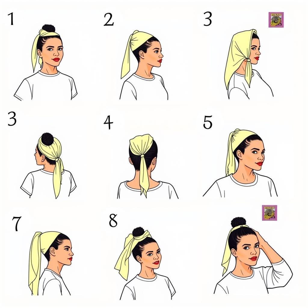 African Head Tie Tying Tutorial Step by Step guide