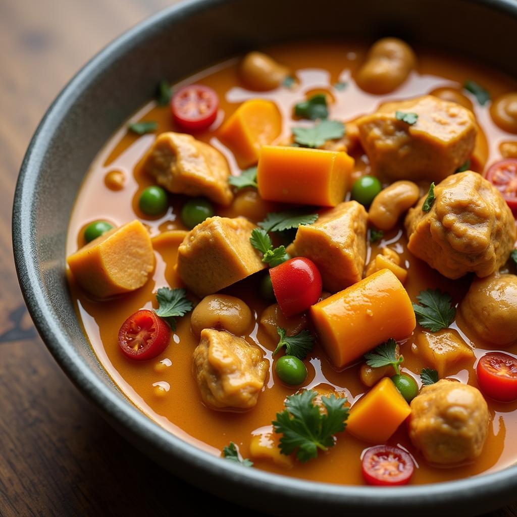 African Hen Stew with Peanut Sauce