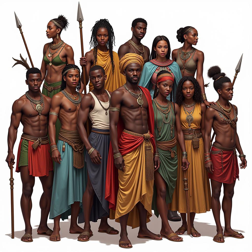 Diverse Characters in African Heroes Games