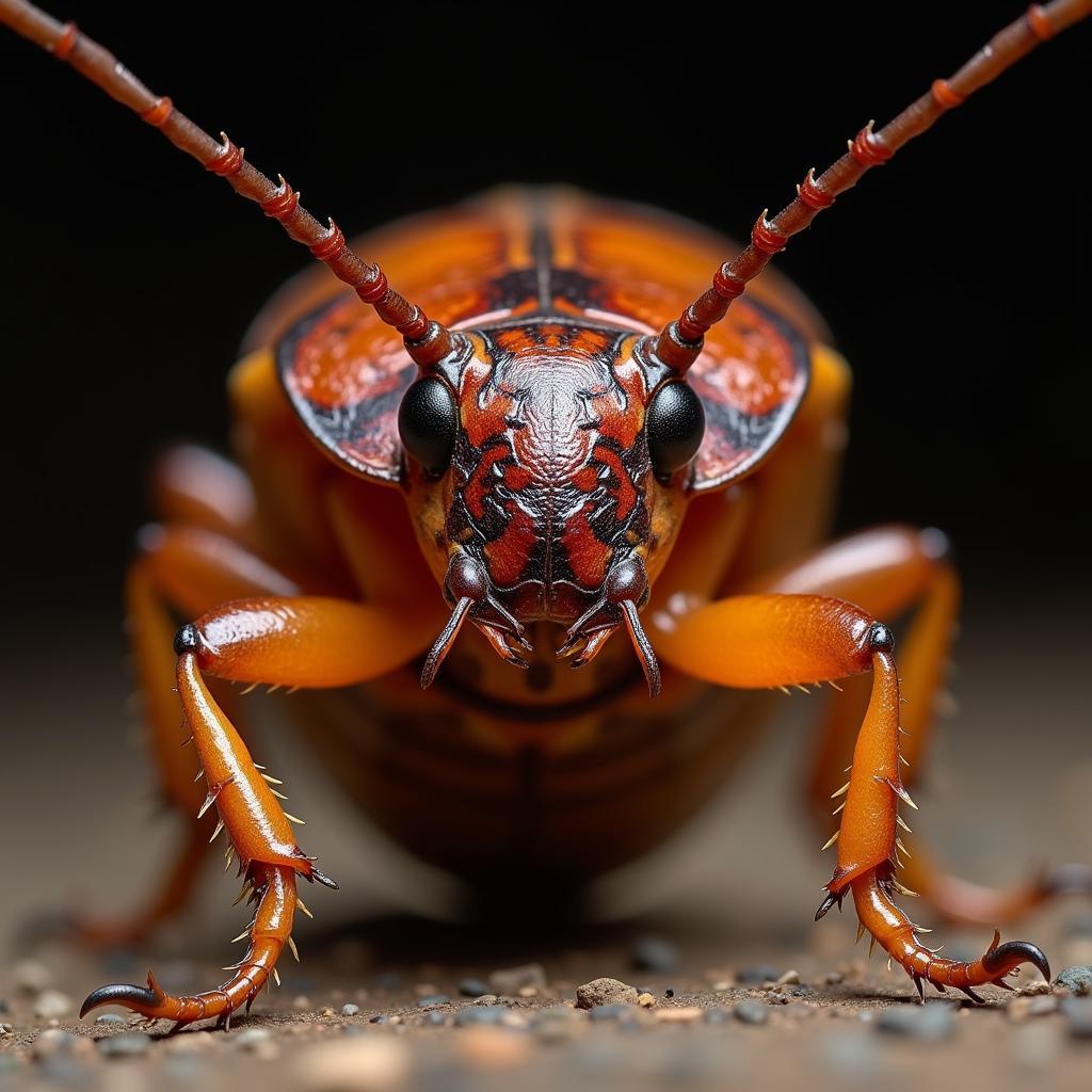 Close-up of an African Hissing Cockroach