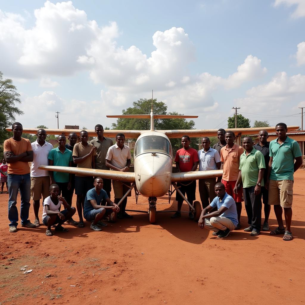 Community Involvement in Building an African Homemade Plane