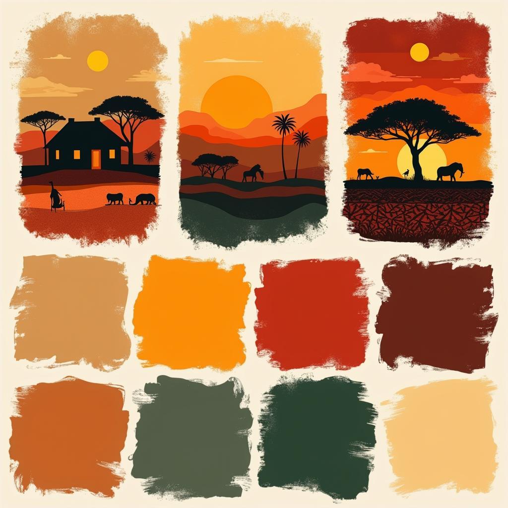 African House Logo Color Palette