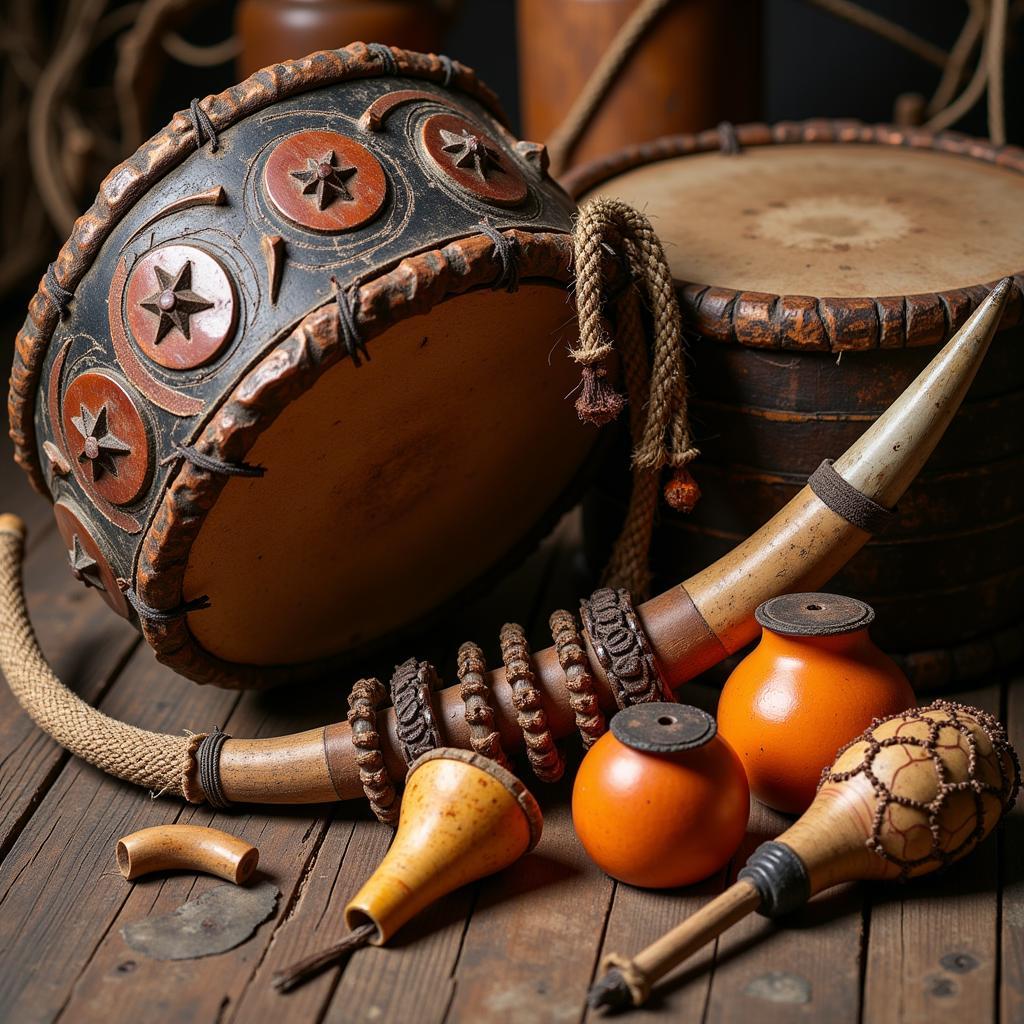 African Hunting Music Instruments