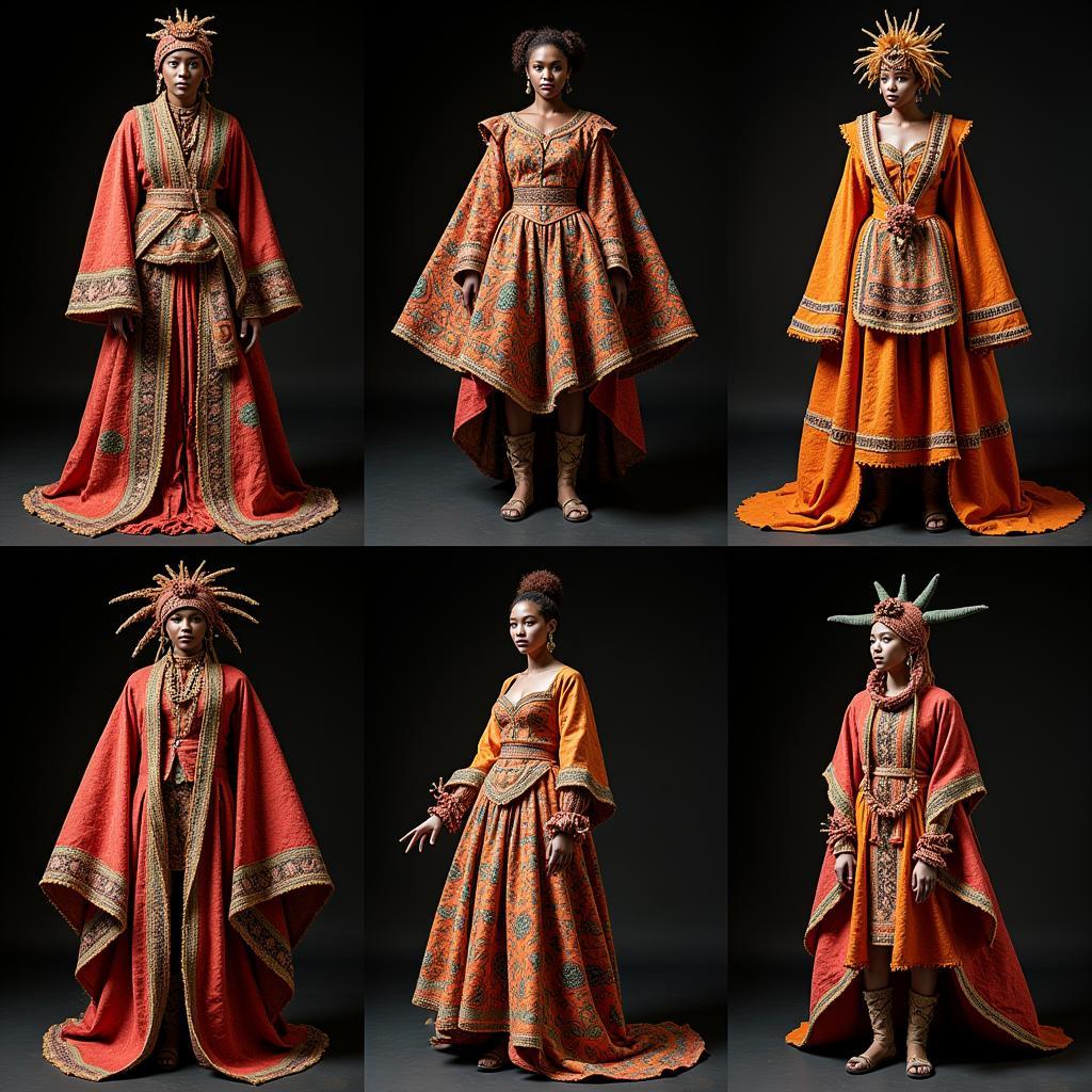 African Inspired Costumes for Theater