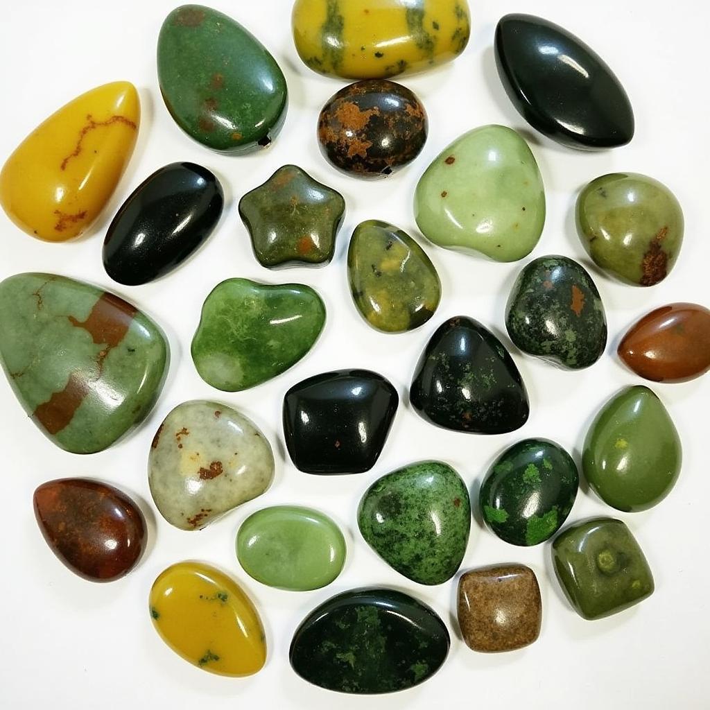 Variety of African Jade Gemstones