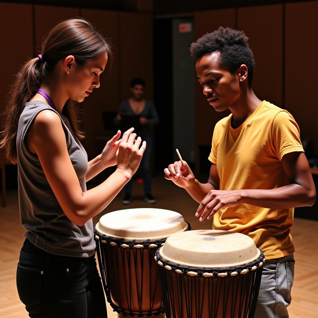 Learning to Play the African Jungle Drum